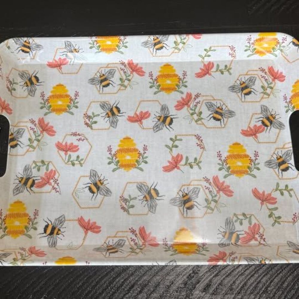 Melamine Bee Themed Serving Tray - NEW